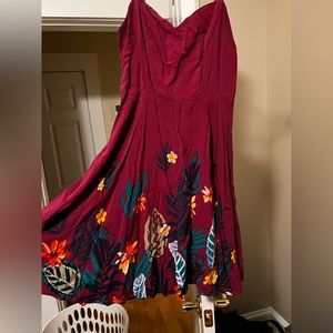 Purple Floral Sun Dress